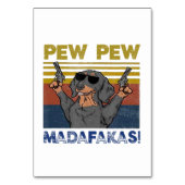 Pew Pew Madafakas Dachshund Kaart (Voorkant)