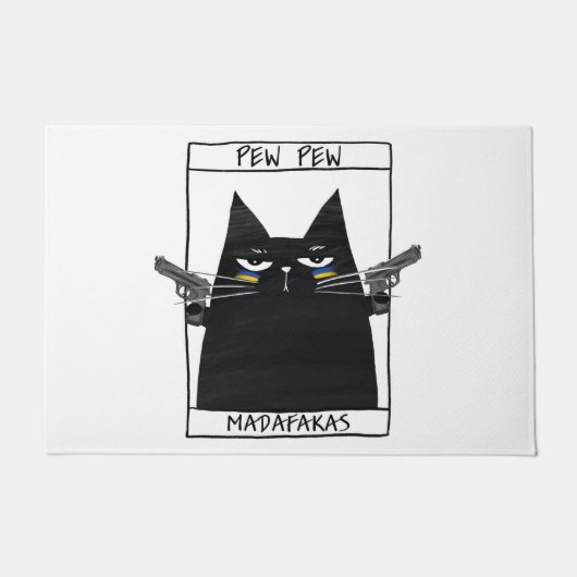 Pew Pew Madafakas Deurmat (Voorkant)