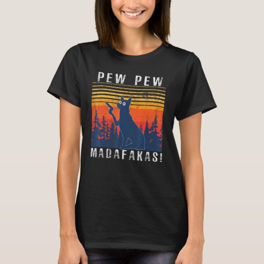 Pew Pew Madafakas  Duitse Herdershond T-shirt (Voorkant)