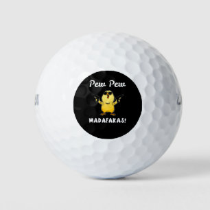 Pew Pew Madafakas, Funny Chick Gift Golfballen