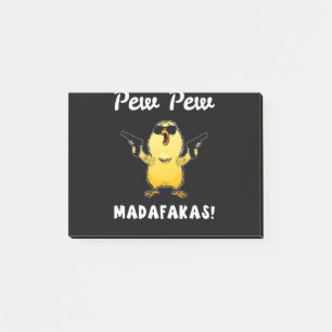 Pew Pew Madafakas, Funny Chick Gift Post-it® Notes