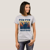 Pew Pew Madafakas Gekke Kattenliefhebber Meme T-shirt (Voorkant volledig)