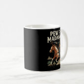 Pew Pew Madafakas Grappige Cowboy Rodeo Wilde West Koffiemok (Voorkant rechts)