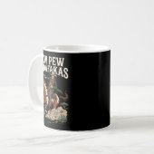 Pew Pew Madafakas Grappige Cowboy Rodeo Wilde West Koffiemok (Voorkant links)
