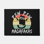 Pew Pew Madafakas Grappige Kat Gekke Kat Deurmat (Voorkant)