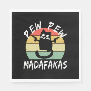 Pew Pew Madafakas Grappige Kat Gekke Kat Servet