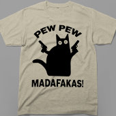 Pew Pew Madafakas Grappige Minimalistische Zwarte  Tri-Blend Shirt