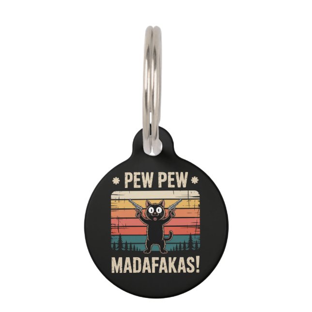 Pew Pew Madafakas Huisdierpenning (Voorkant)