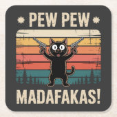 Pew Pew Madafakas Kartonnen Onderzetters (Voorkant)