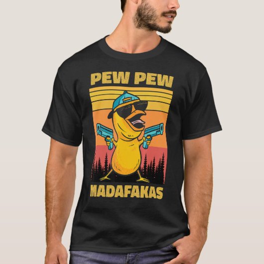 Pew Pew Madafakas Kip Pew Pew Pistolen Grappige Ki T-shirt (Voorkant)