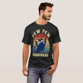 Pew Pew Madafakas  Pew Pew Kat Pyjama's Zomer Katt T-shirt (Voorkant volledig)