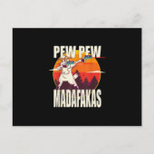 Pew Pew Madafakas Pew Pew Madafakas Geit Briefkaart (Voorkant)