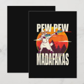 Pew Pew Madafakas Pew Pew Madafakas Geit Kaart (Voorkant / Achterkant)