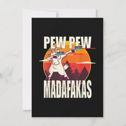 Pew Pew Madafakas Pew Pew Madafakas Geit Kaart (Voorkant)