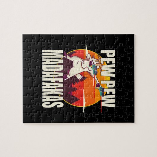 Pew Pew Madafakas Pew Pew Madafakas Goat Legpuzzel (Horizontaal)