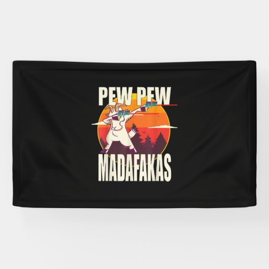 Pew Pew Madafakas Pew Pew Madafakas Goat Spandoek (Horizontaal)