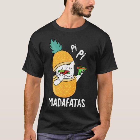 Pew Pew Madafakas Pi-dag Grappige Kat Leraar Stude T-shirt (Voorkant)