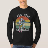 Pew Pew Madafakas Unicorn Crazy T-shirt (Voorkant)