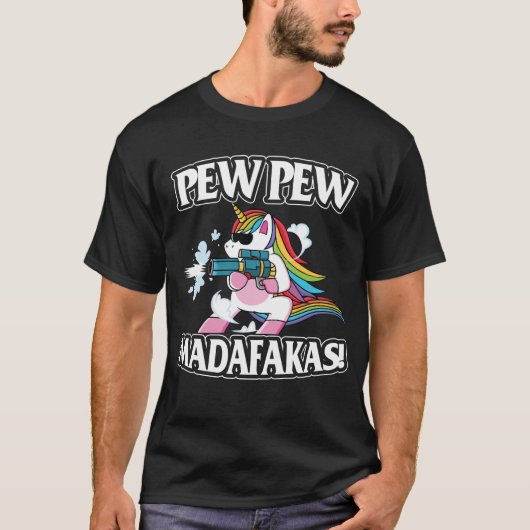 Pew Pew Madafakas Unicorn Lover T-shirt (Voorkant)