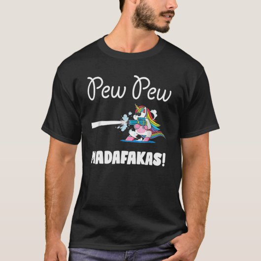 Pew Pew Madafakas Vrouwen Eenhoorn T-shirt (Voorkant)