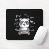 Pew Pew Pew Cute Panda Video Gaming Gamer  Muismat (Met muis)