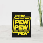 Pew Pew Pew _ Grappige Nerdy Science Fiction Kaart (Voorkant)