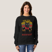 Pew Pew Pew Pew Cat Madafakas Crazy Black Cat Trui (Voorkant volledig)