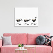 "PEW PEW PEW" print van Jaime Munt (Insitu (Woonkamer))