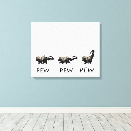 "PEW PEW PEW" print van Jaime Munt (Insitu (Houten vloer))