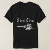 Pew Pew Unicorn T-shirt (Design voorkant)
