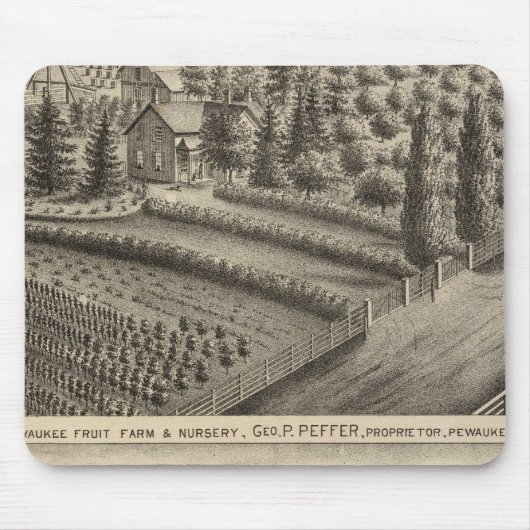 Pewaukee Fruit Boerderij & Nursery Muismat (Voorkant)