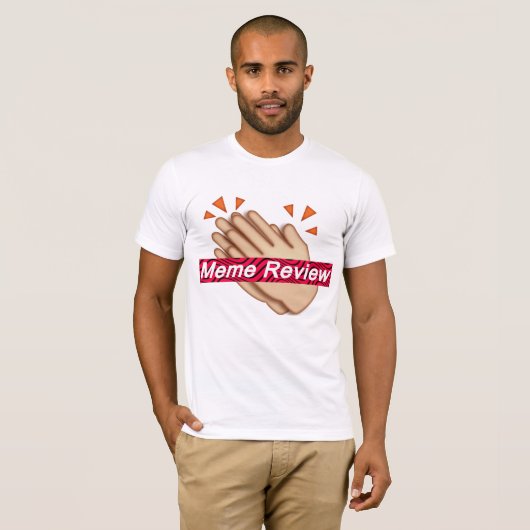 Pewdiepie Meme Review T-shirt (Voorkant volledig)