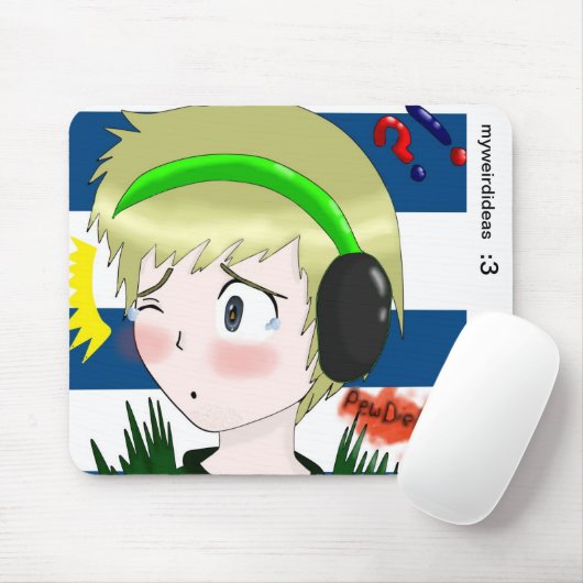 PewDiePie Mousepad Muismat (Met muis)