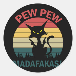 pewmadafakas ronde sticker