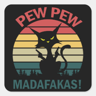 pewmadafakas vierkante sticker