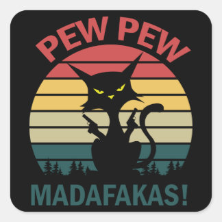 pewmadafakas vierkante sticker
