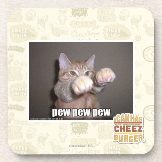 Pewpewpeug Bier Onderzetter (Voorkant)