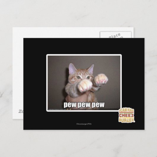 Pewpewpeug Briefkaart (Voorkant / Achterkant)