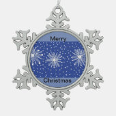 Pewtar Snowflake decoratie (Voorkant)