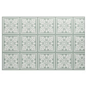 Pewter Acorn en Leaf Tile Design Stof (Fat Quarter)