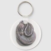 Pewter Ball Python Sleutelhanger (Voorkant)