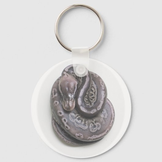 Pewter Ball Python Sleutelhanger (Voorkant)