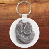Pewter Ball Python Sleutelhanger (Voorkant)