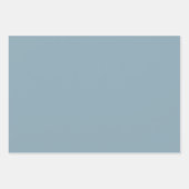 Pewter Blue effen kleur Inpakpapier Vel (Voorkant 2)