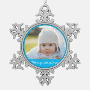 Pewter Christmas Ornaments With Baby Tin Sneeuwvlok Ornament