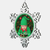 Pewter Christmas Ornaments With Baby Tin Sneeuwvlok Ornament (Rechts)