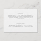 Pewter Eat, Drink & getrouwd zijn | Behuizing Informatiekaartje (Achterkant)