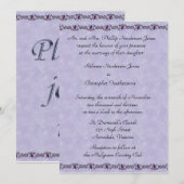 Pewter en Paarse juwelen Kaart (Voorkant / Achterkant)