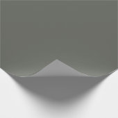 Pewter Green Solid Color Cadeaupapier (Hoek)