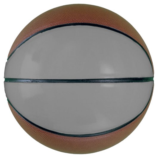 Pewter Grey Effen Kleur | Klassiek Elegant Basketbal (Voorkant)